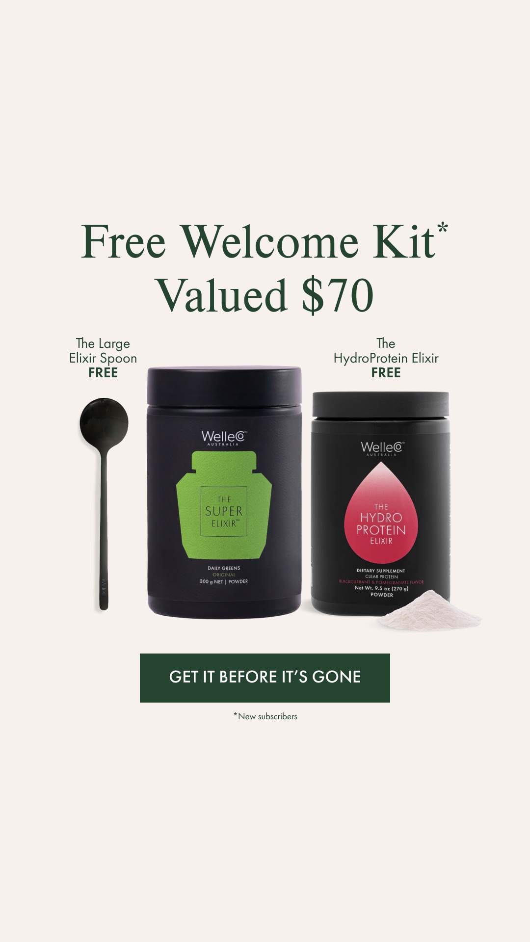 WelleCo Facebook ad