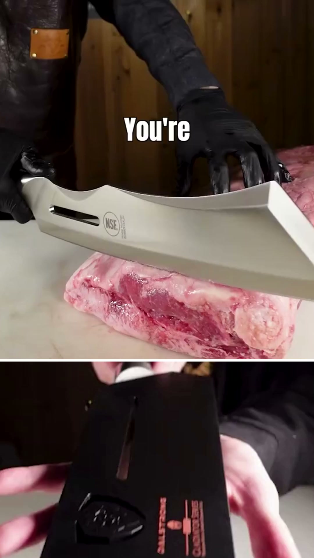 Dalstrong Facebook ad: Annihilator Meat Cleaver with Stand 14 | Gladiator Series…