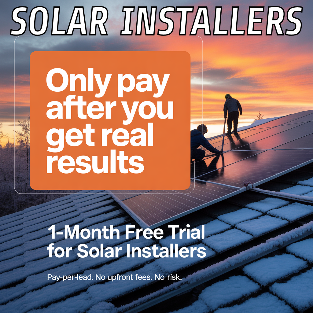 JRFlow AI Facebook ad: Get Your Solar Leads FREE Trial