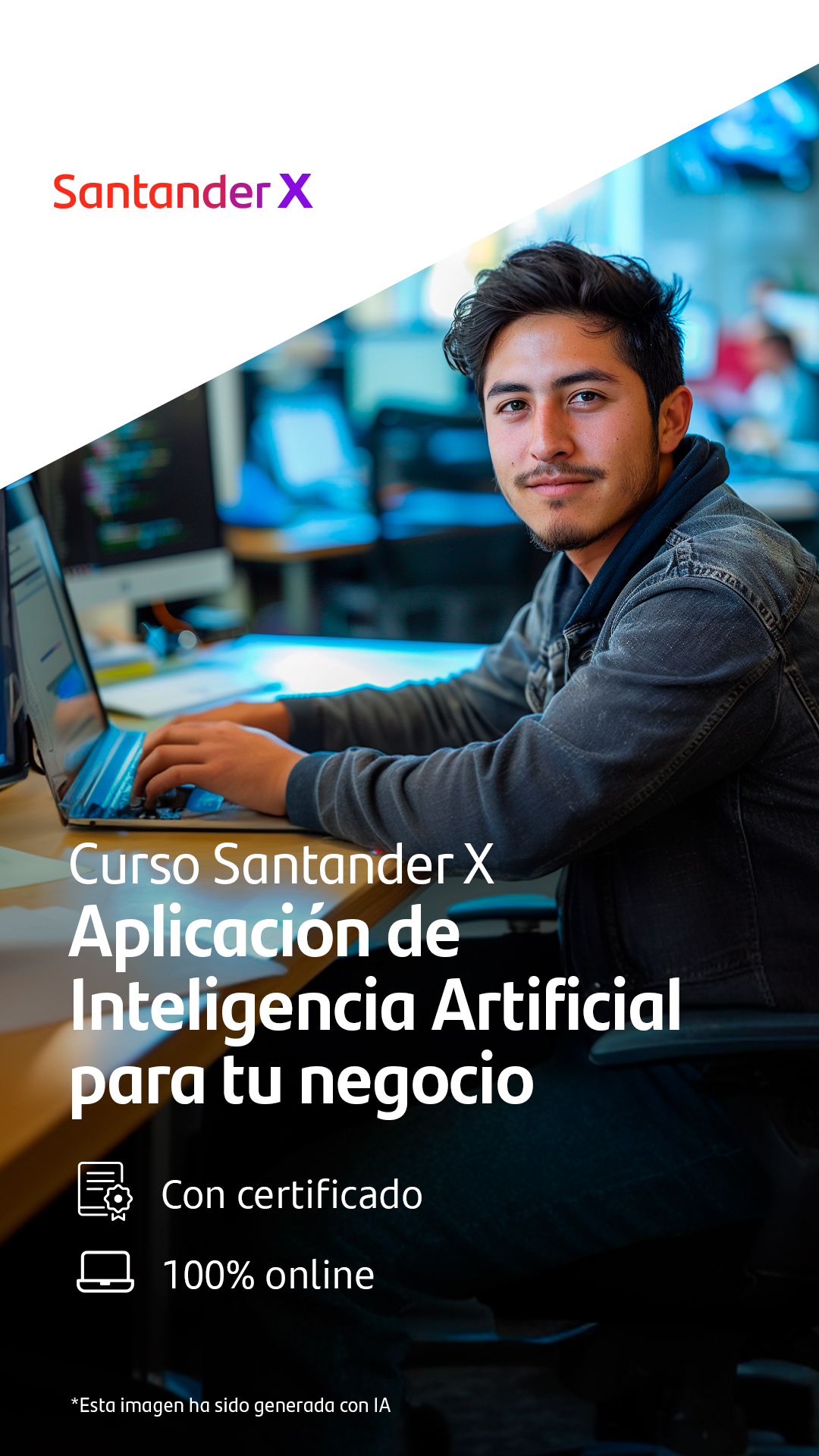SantanderX Facebook ad