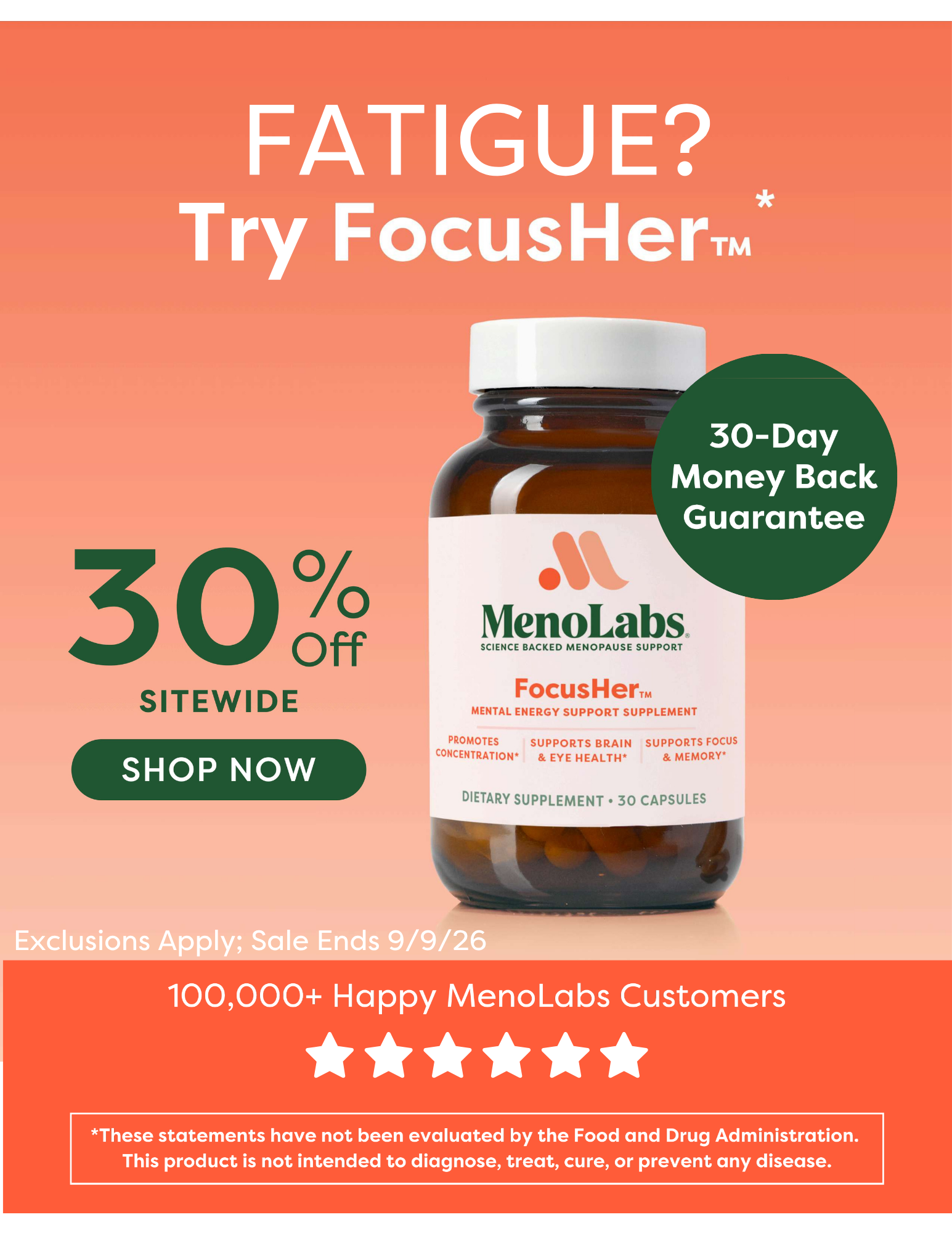 MenoLabs Facebook ad