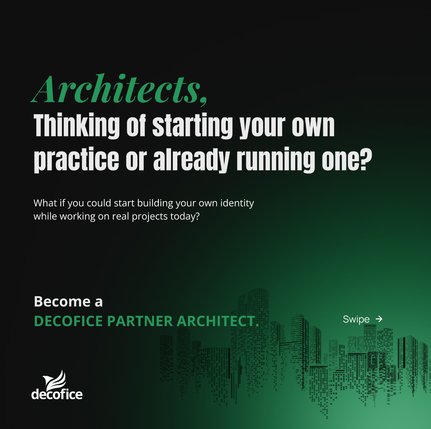 decofice Facebook ad: Are you an architect who has spent years…
