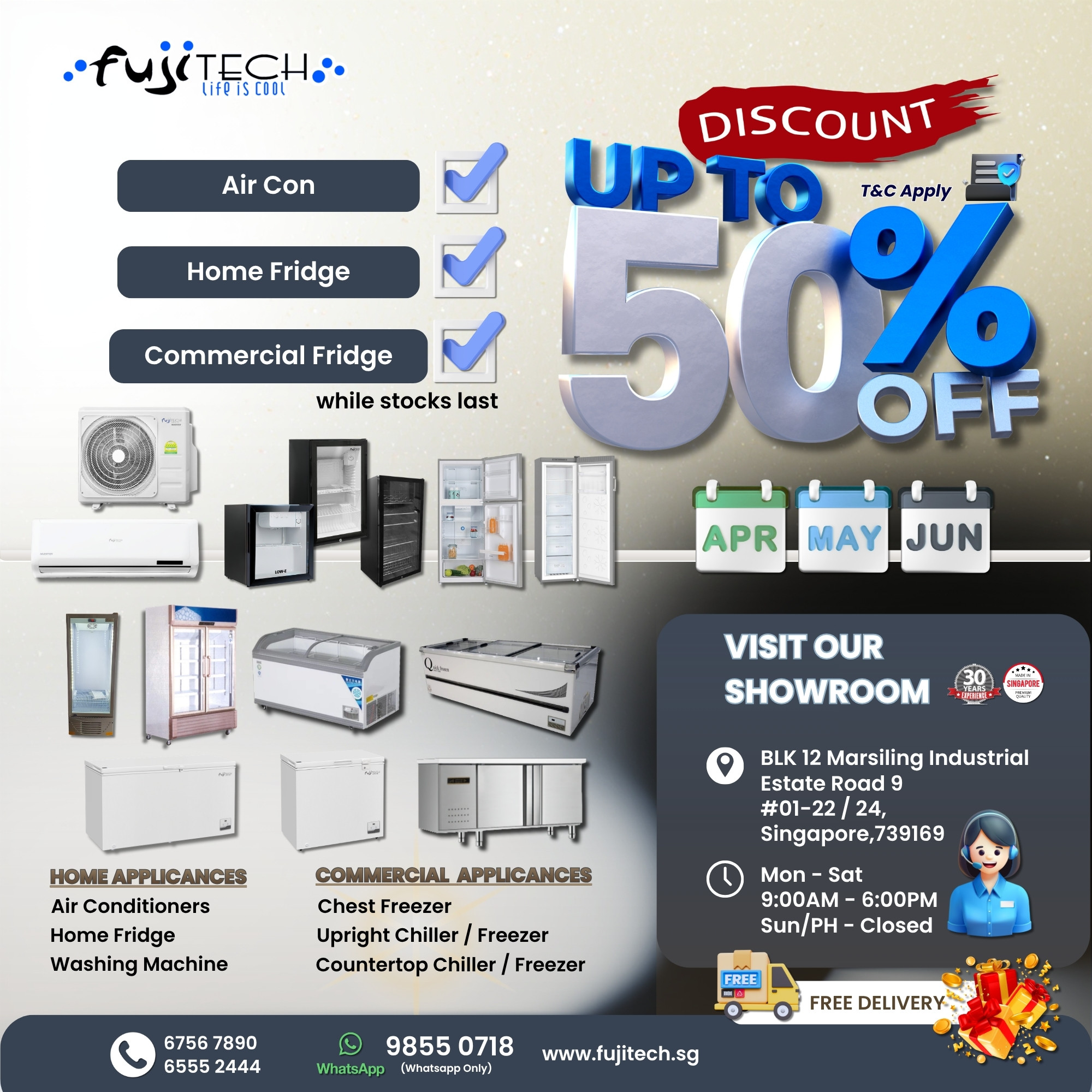 Chong City Aircon & Electrical Pte Ltd Facebook ad from Apr 17, 2026