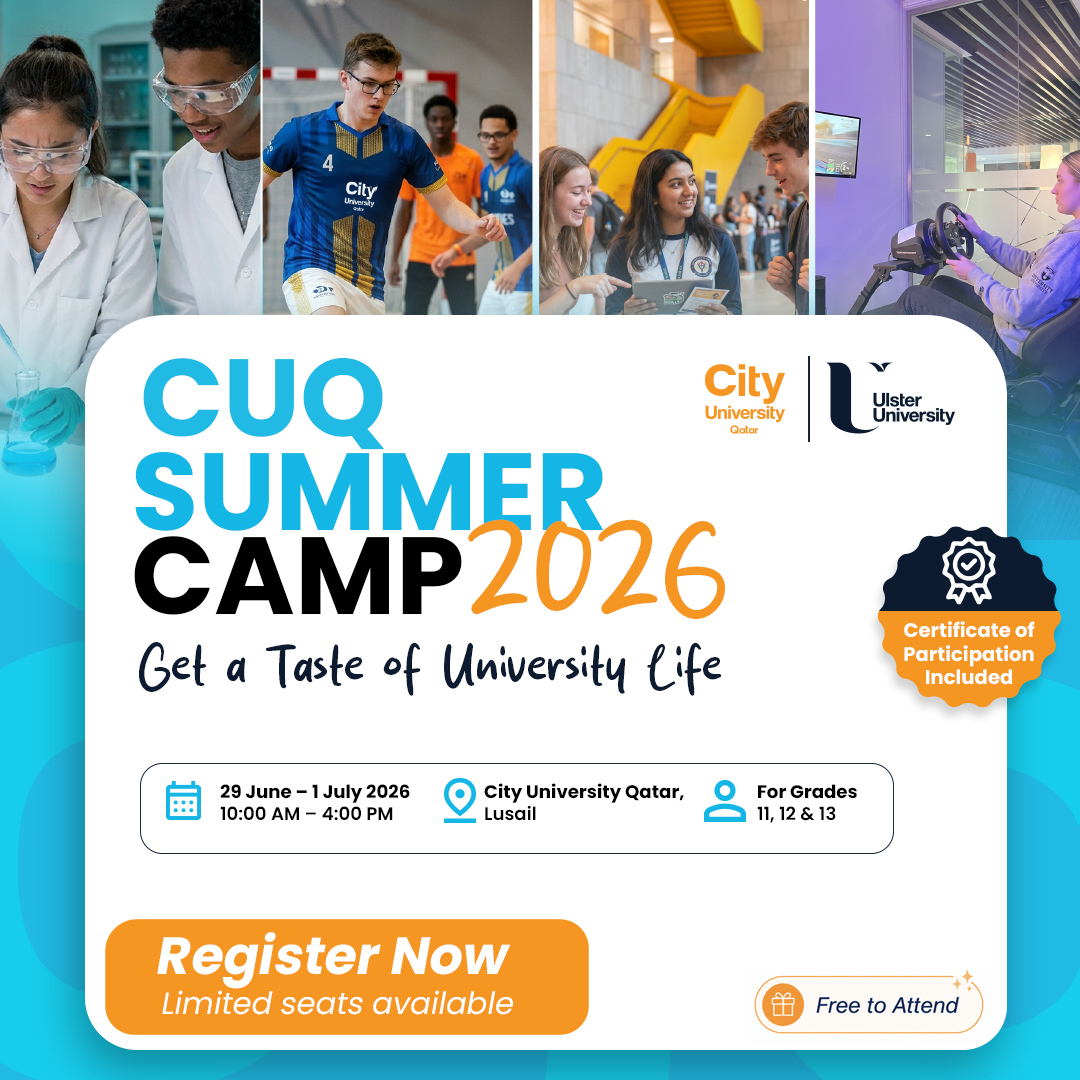 CUQ Ulster University Facebook ad: FREE Summer Camp for students in Years 11…