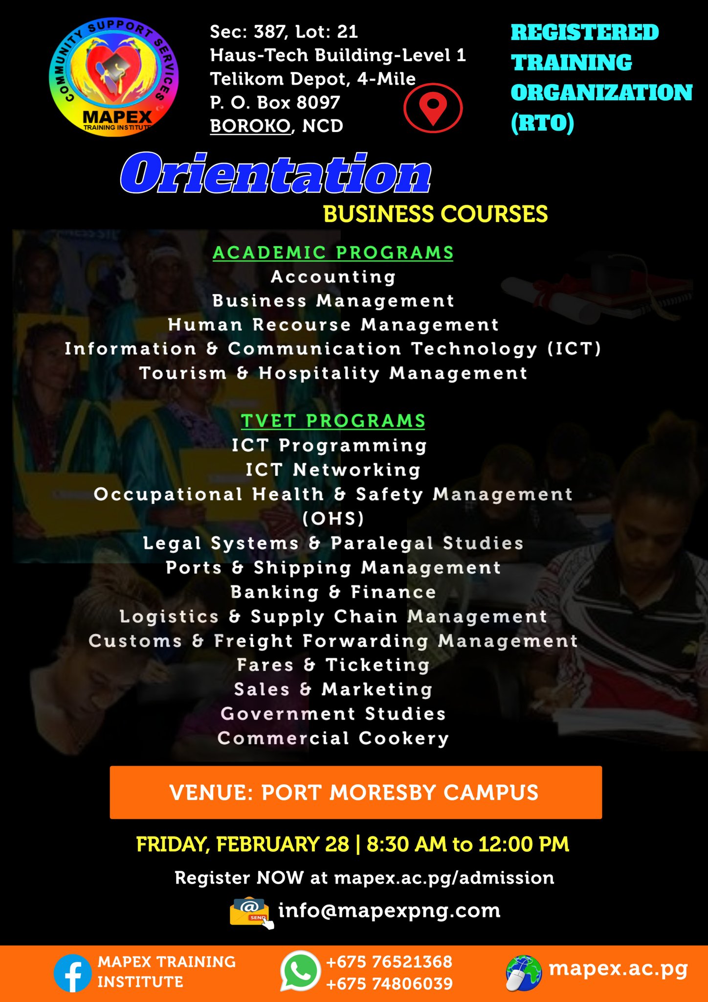 MAPEX TRAINING INSTITUTE Facebook ad