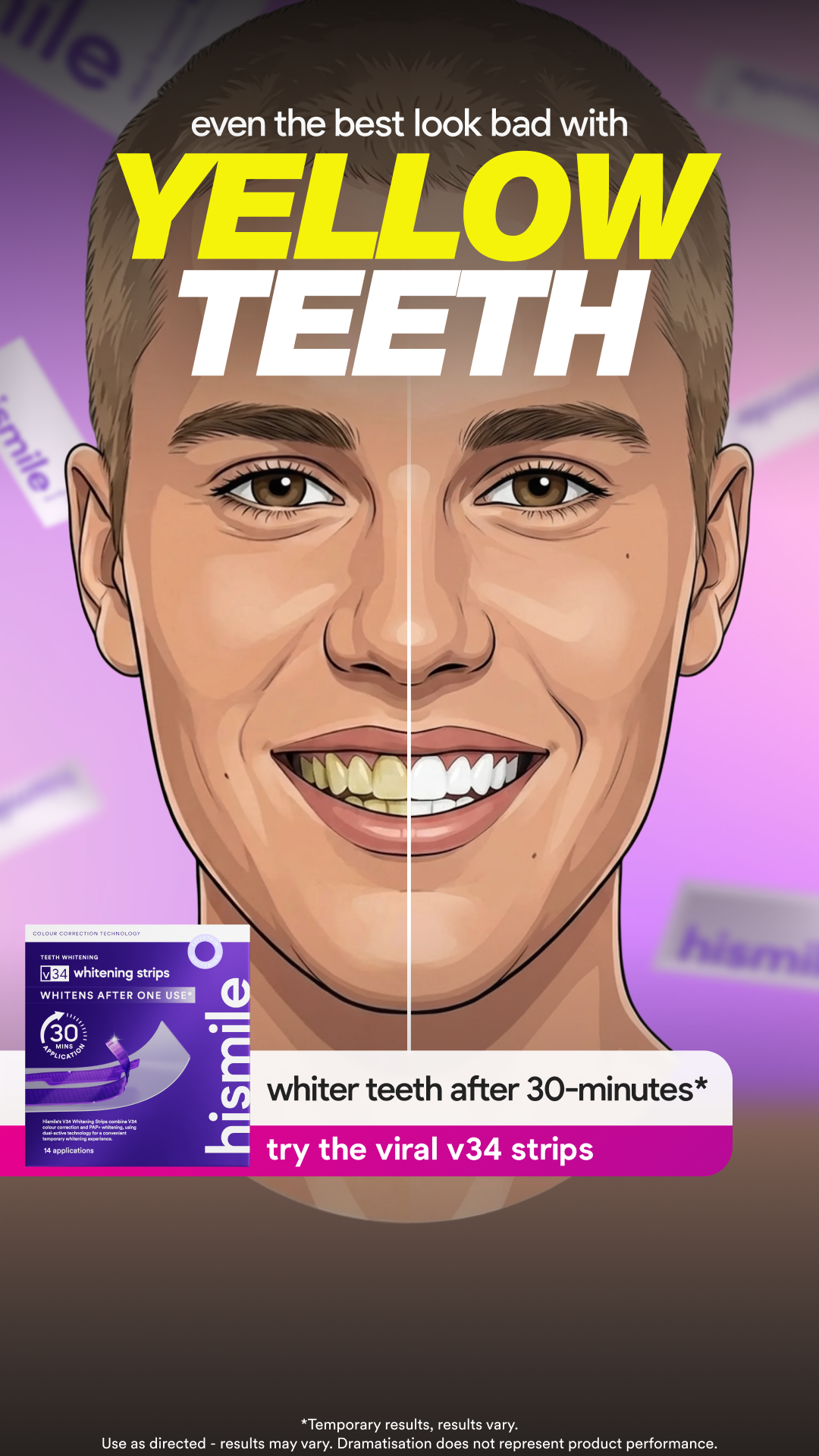 Hismile Facebook ad