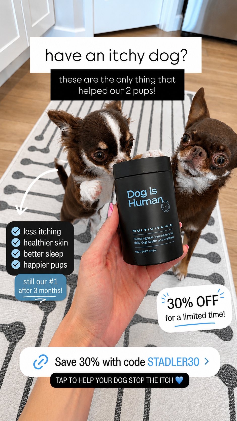 Dog is Human Facebook ad