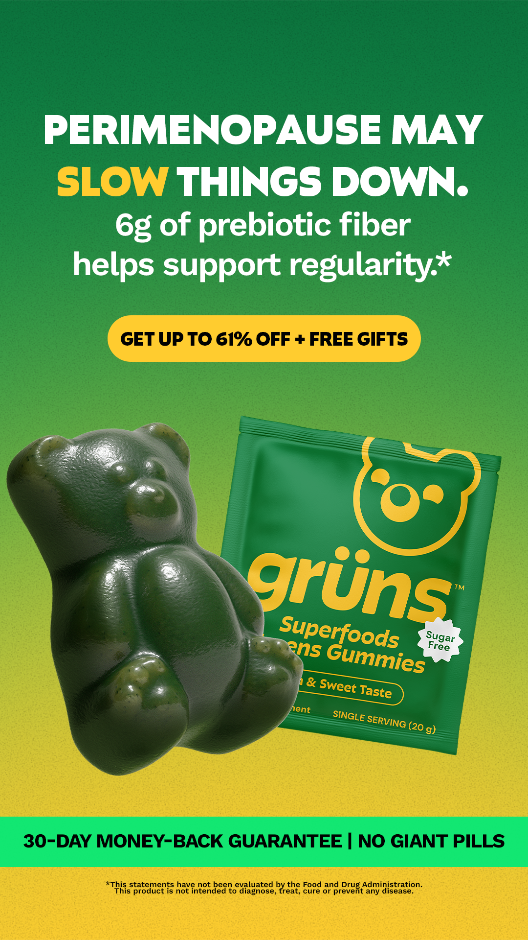 Grüns Facebook ad