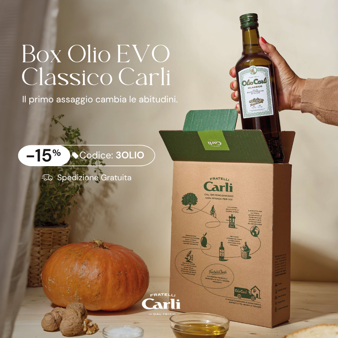Fratelli Carli Facebook ad: Box Olio EVO Classico Fratelli Carli