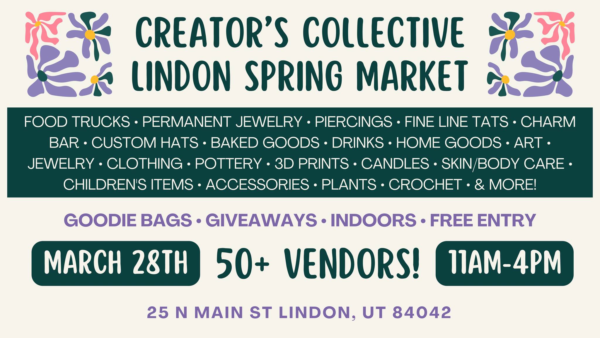 Creator’s Collective Market Facebook ad: Creator’s Collective Lindon Spring Market