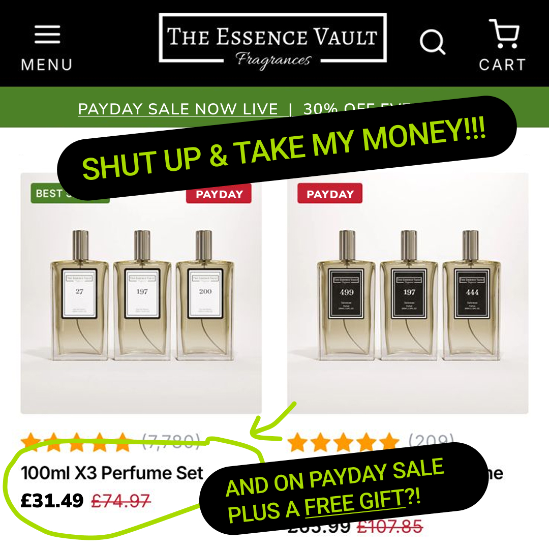 The Essence Vault Facebook ad