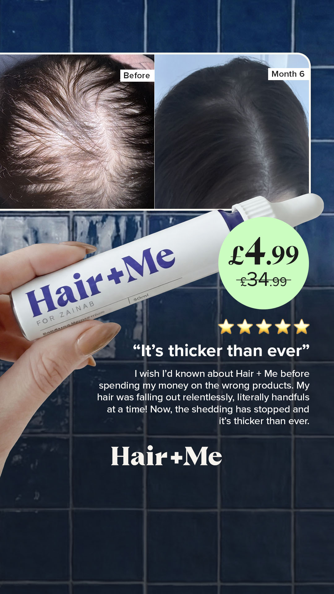 Hair + Me Facebook ad