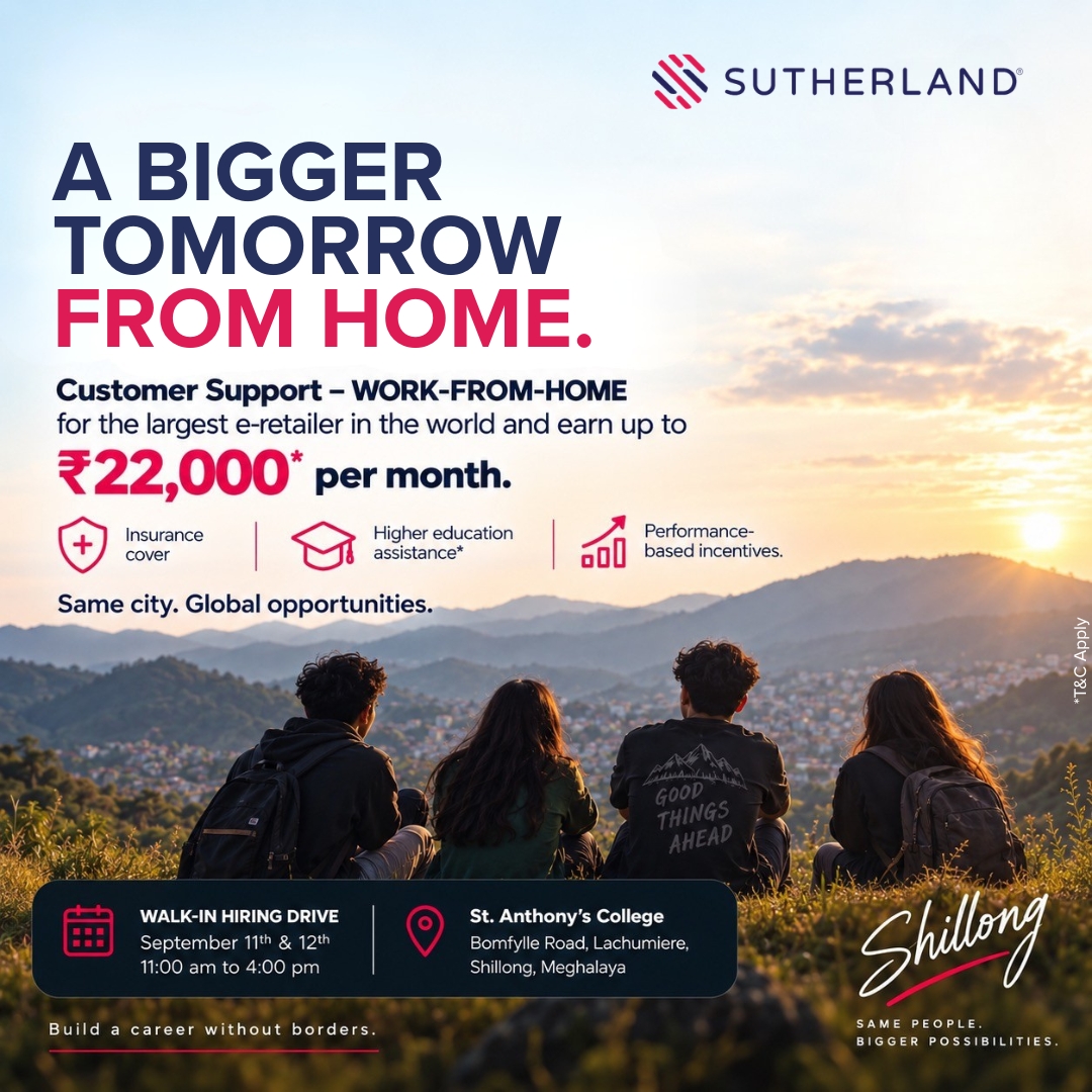 Sutherland India Facebook ad: Earn up to ₹22K* per month!