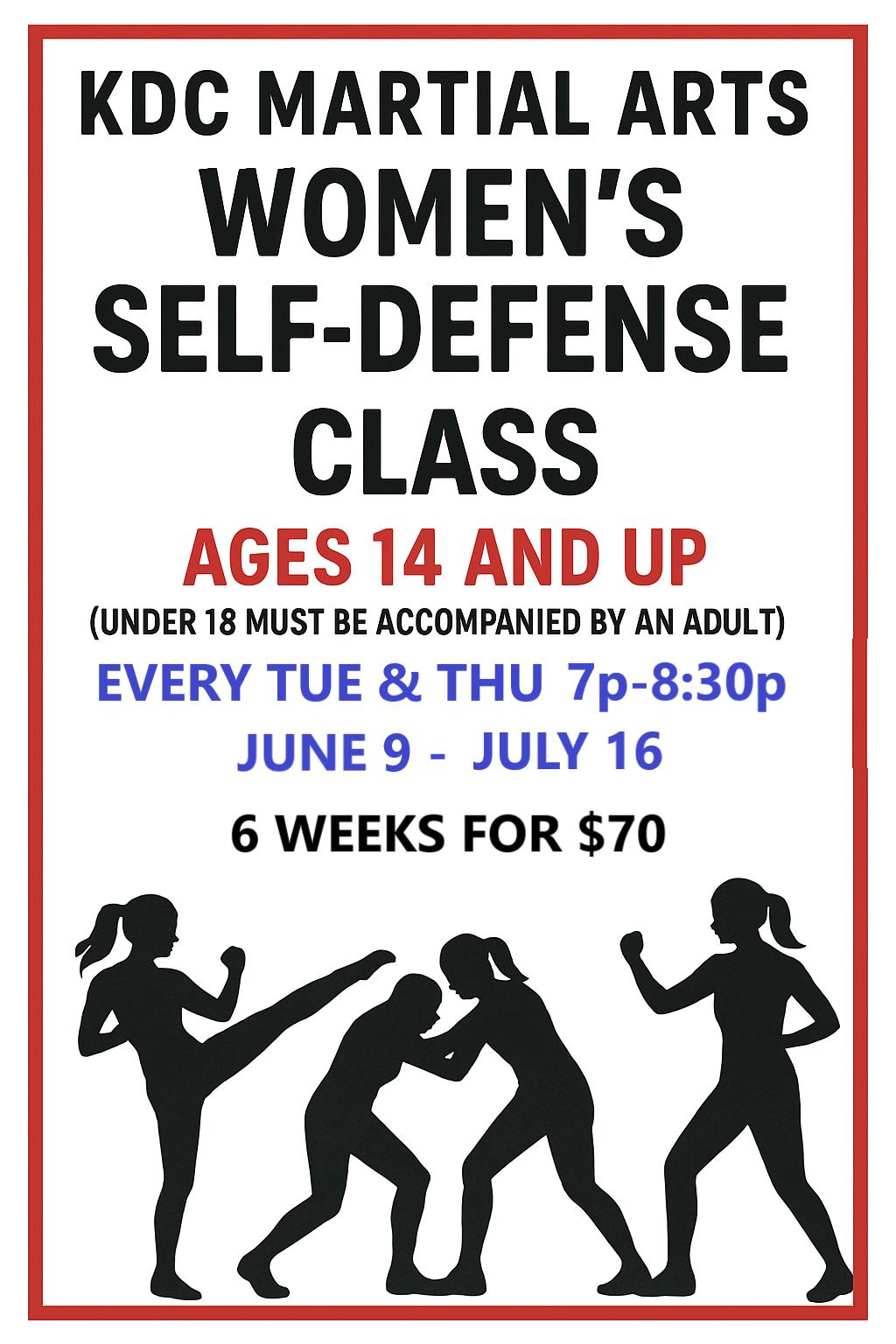 KDC Martial Arts Facebook ad: Self-Defense Against Weapons