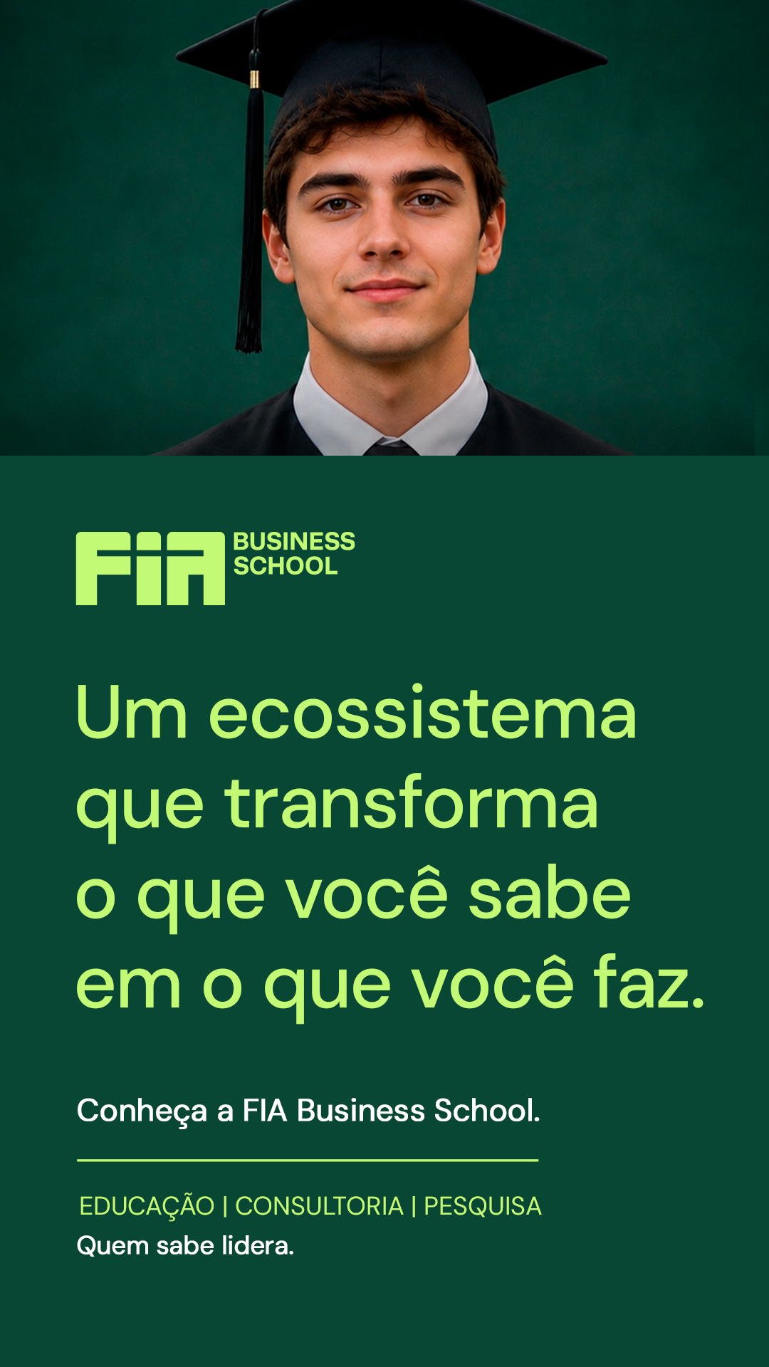 FIA Business School Facebook ad from Jul 31, 2026