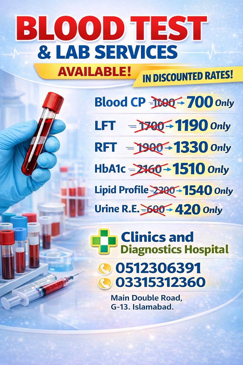 Clinics and Diagnostics Hospital G-13.1 Islamabad Facebook ad: Clinics and Diagnostics Hospital G-13.1 Islamabad