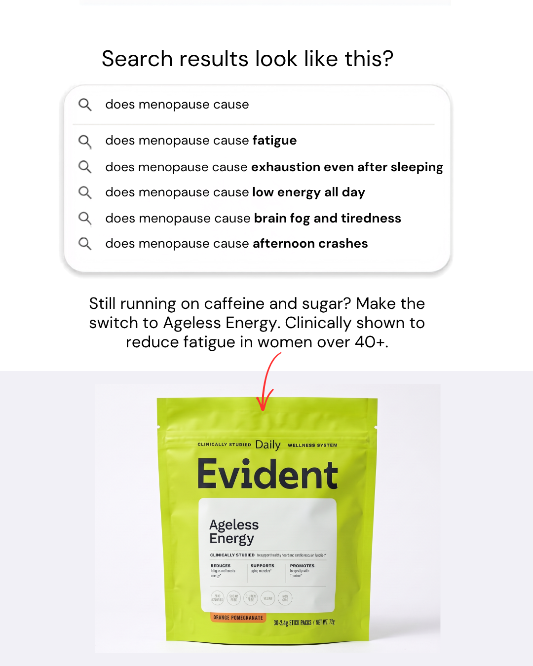 Evident Wellness Facebook ad
