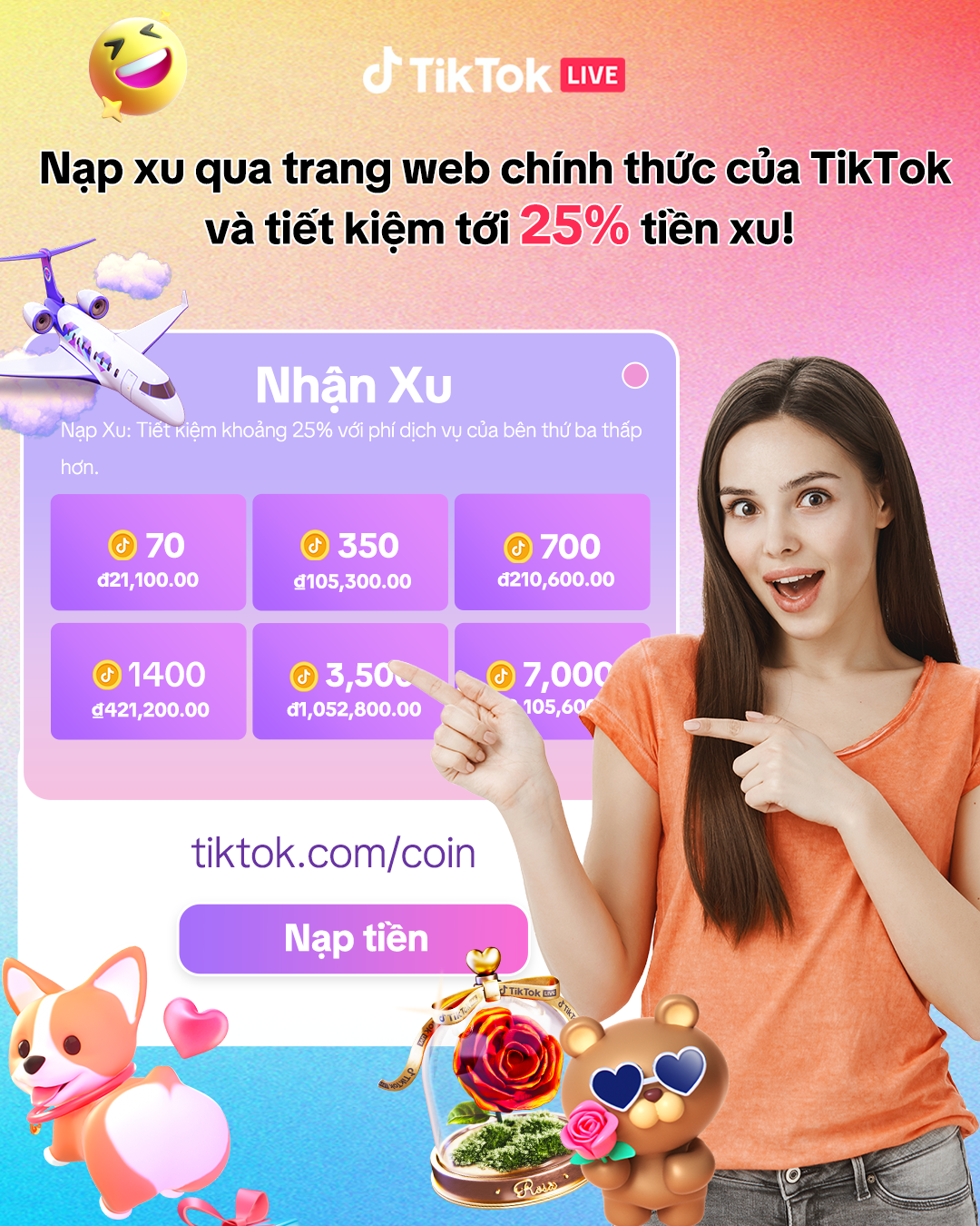 TikTok LIVE Facebook ad
