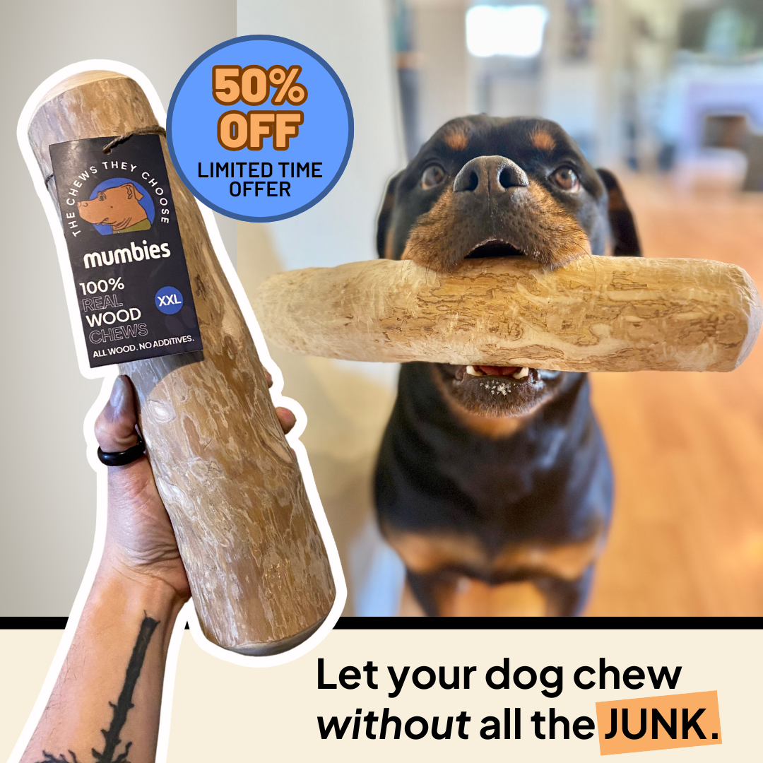 Mumbies Facebook ad: The Chews They Choose (50% OFF)