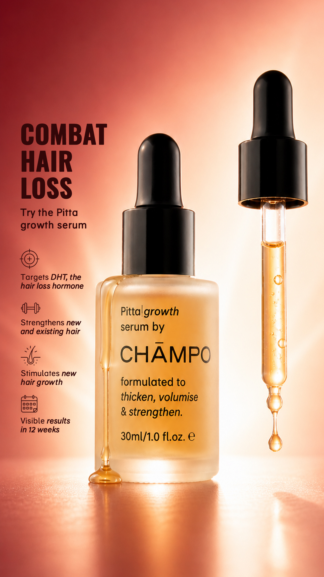 Chāmpo Haircare Facebook ad