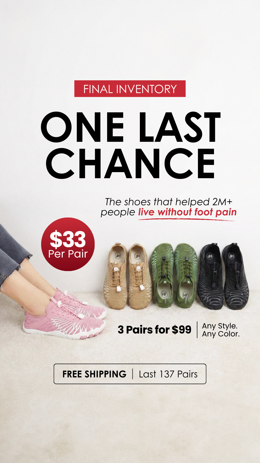 HIKE Footwear Facebook ad