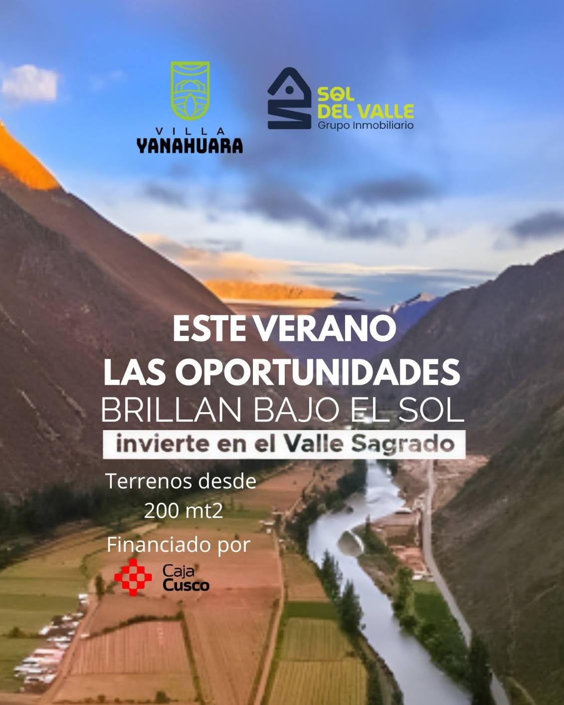 Guido Caviedes Facebook ad: Lotes en el Valle Sagrado- Cusco