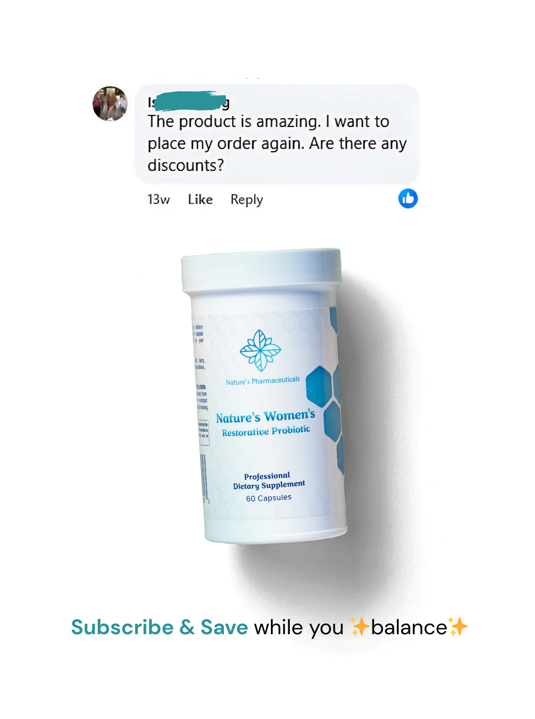 Magnolia Pharmacy Facebook ad: Targeted Probiotic Support for Women’s Wellness