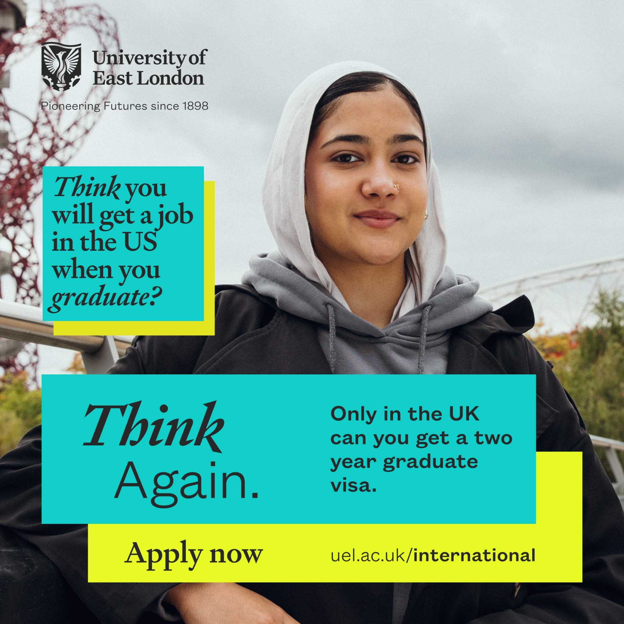 University of East London Facebook ad