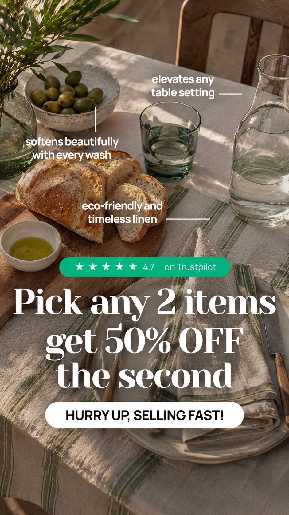 MagicLinen Facebook ad