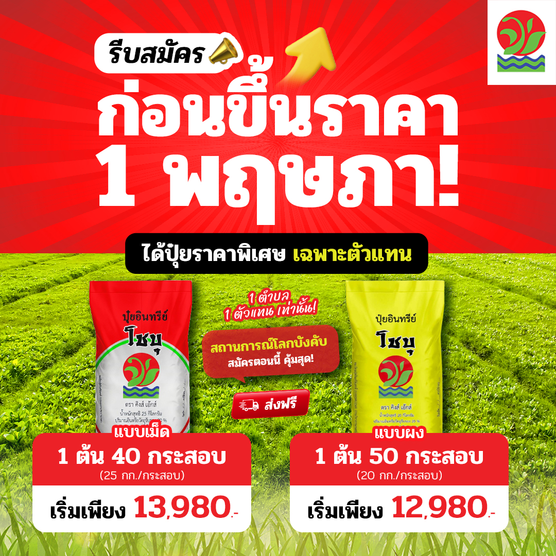 โชบุ ปุ๋ยที่ดีที่สุด เพจบริษัท Facebook ad