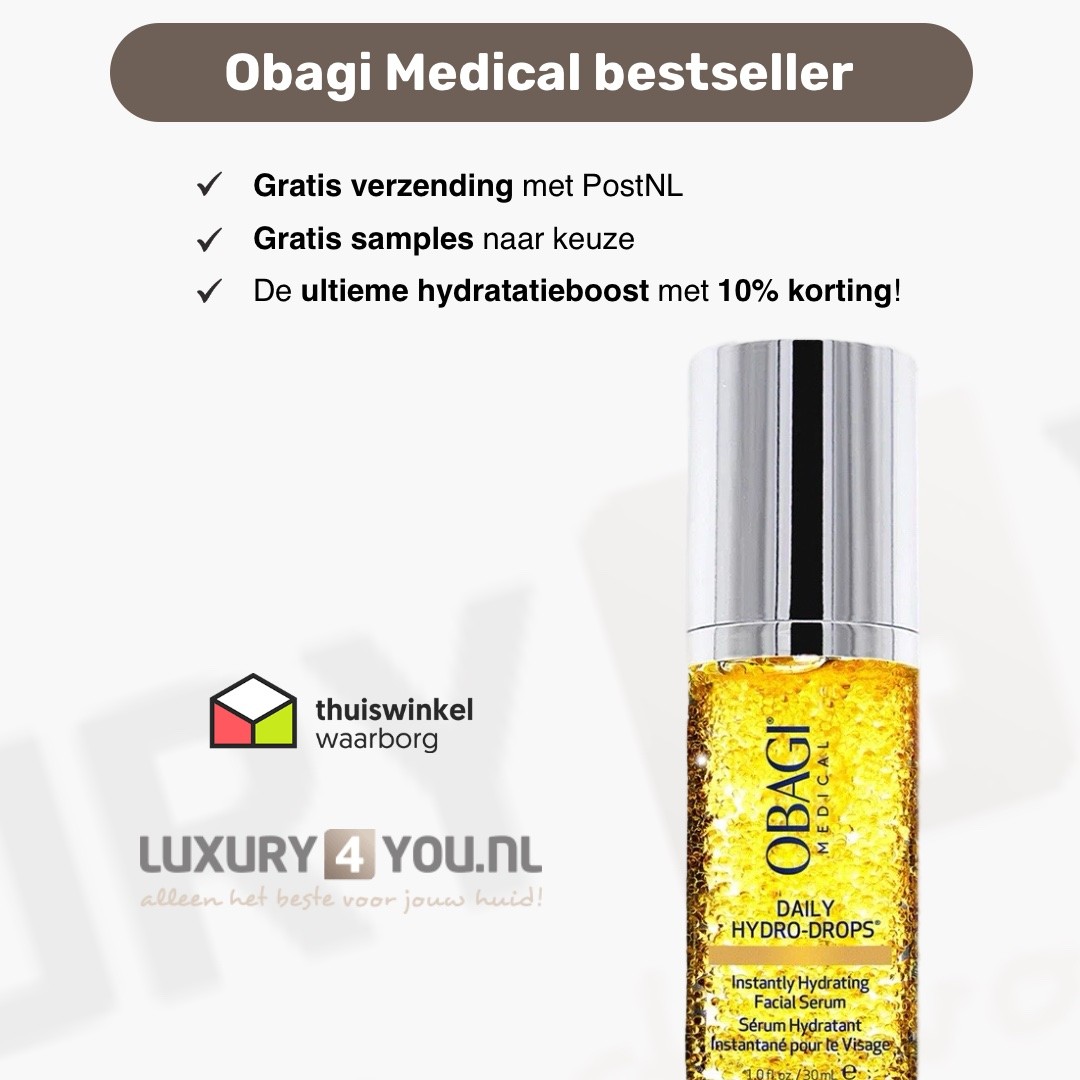 Luxury4you.nl - De Huidwinkel Facebook ad: Obagi Medical Daily Hydro-Drops Facial Serum - Luxury4you.nl