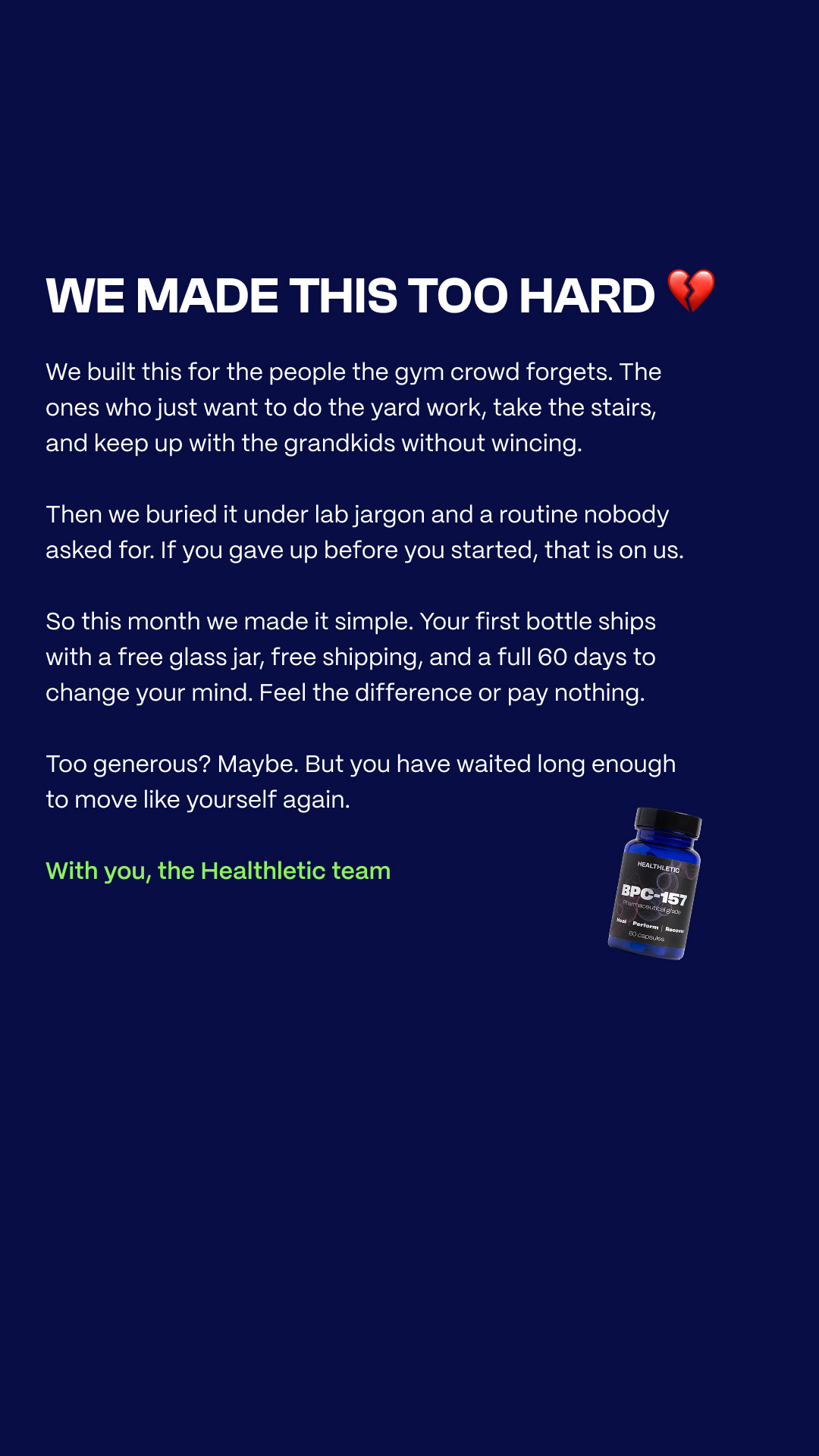 Healthletic US News Facebook ad