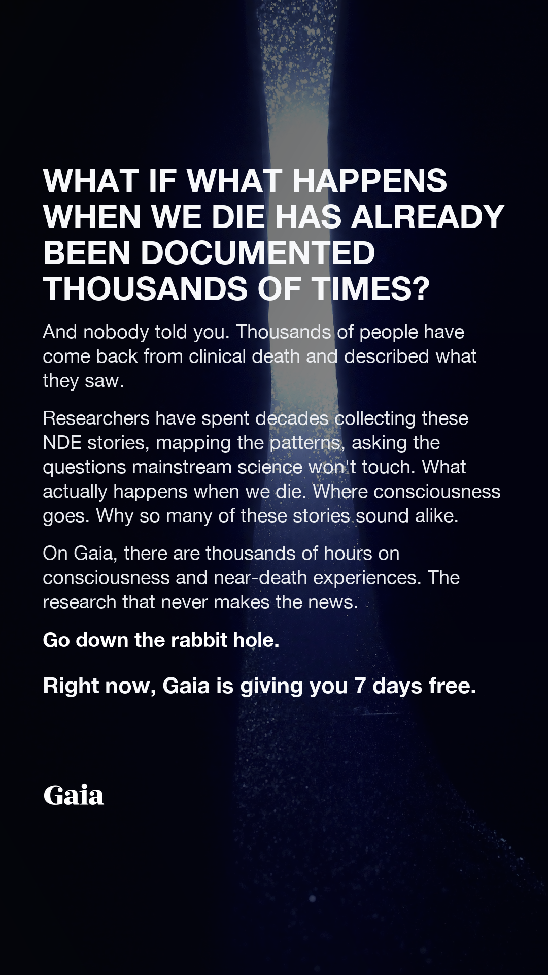 Gaia Facebook ad