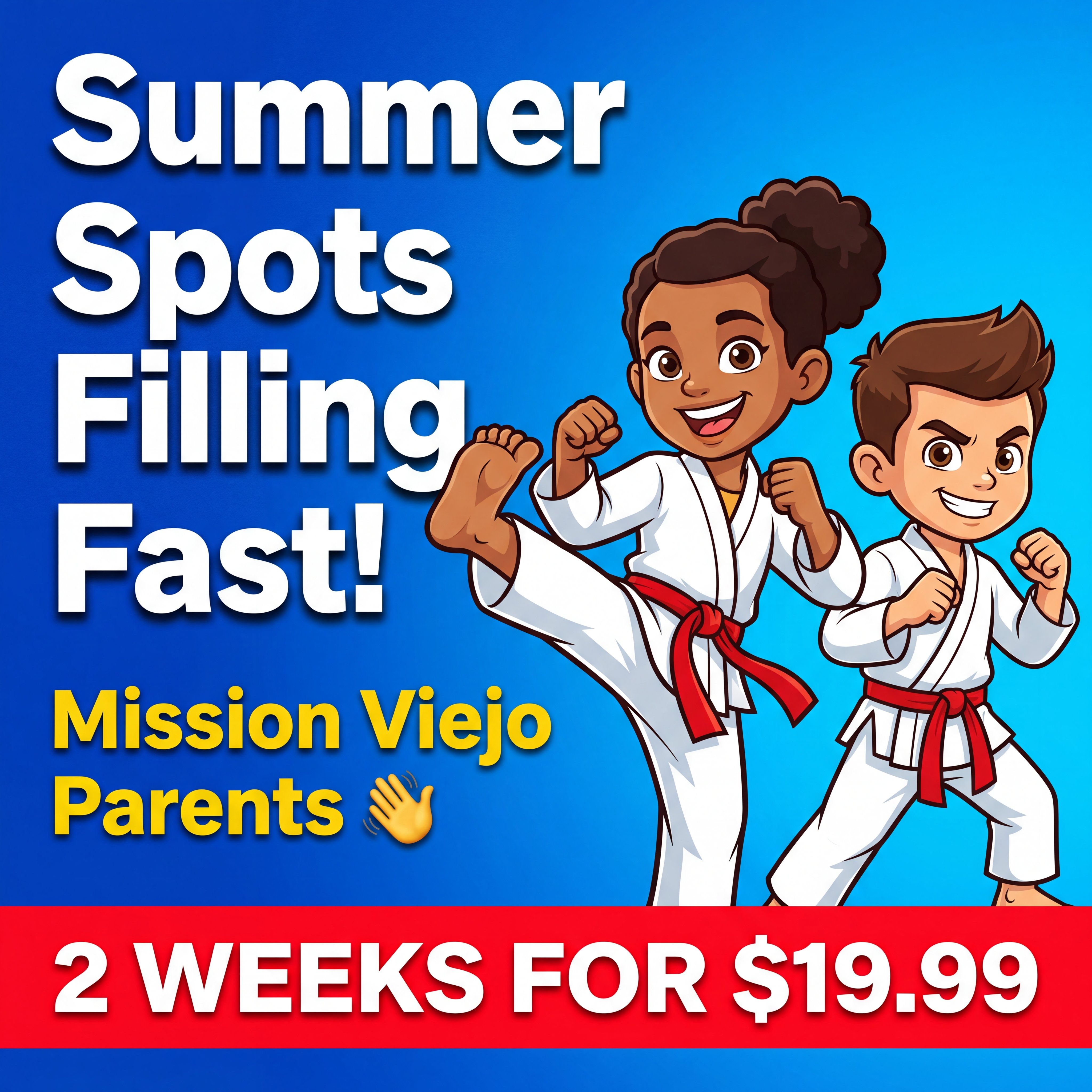 The 1-2 Punch Family Martial Arts & Fitness Center Facebook ad