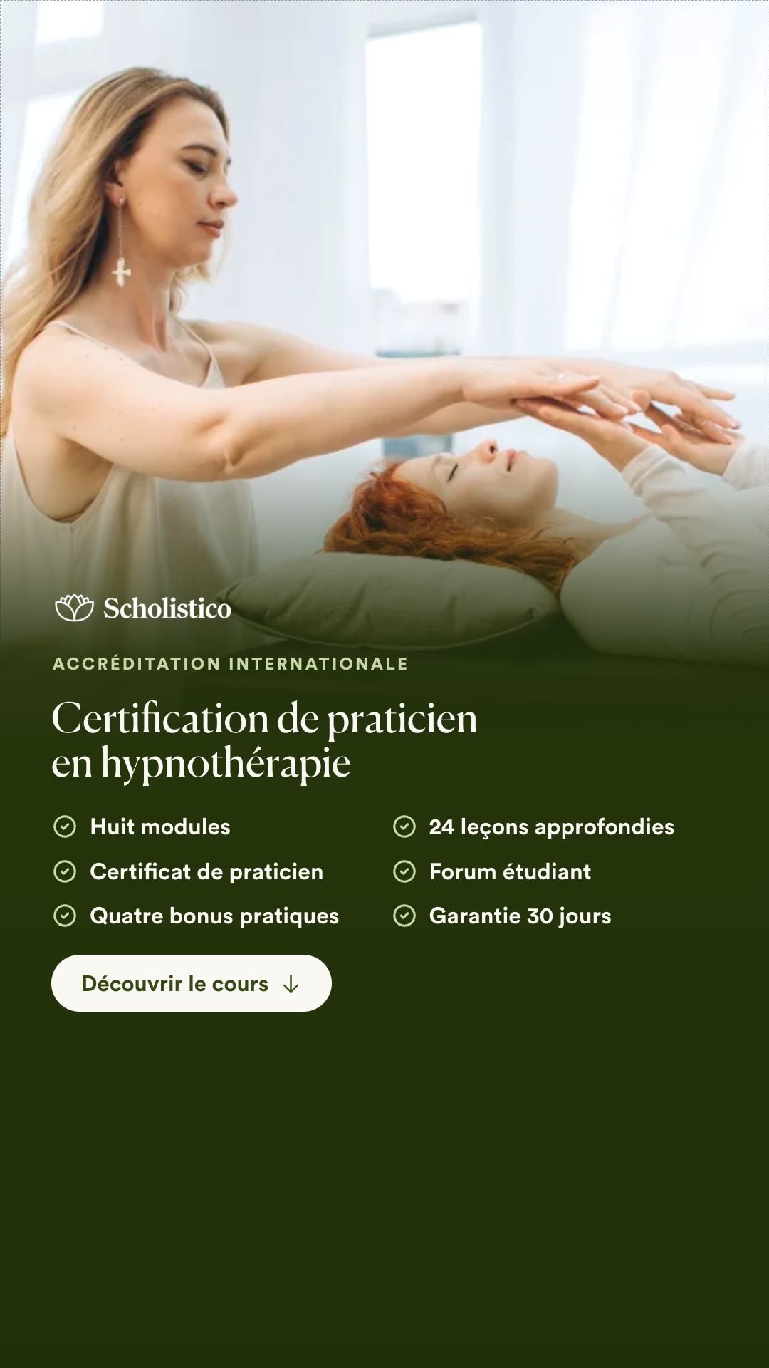 Scholistico en Français Facebook ad: Tout ce que comprend la certification