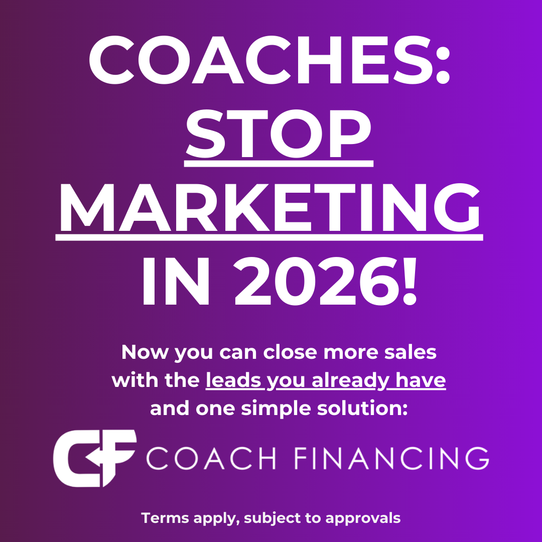 Coach Financing Facebook ad