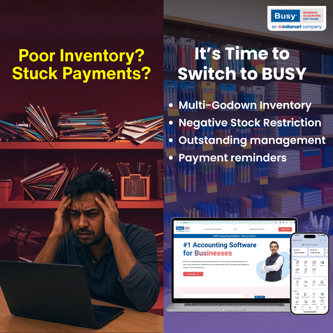 Busy Accounting Software Facebook ad