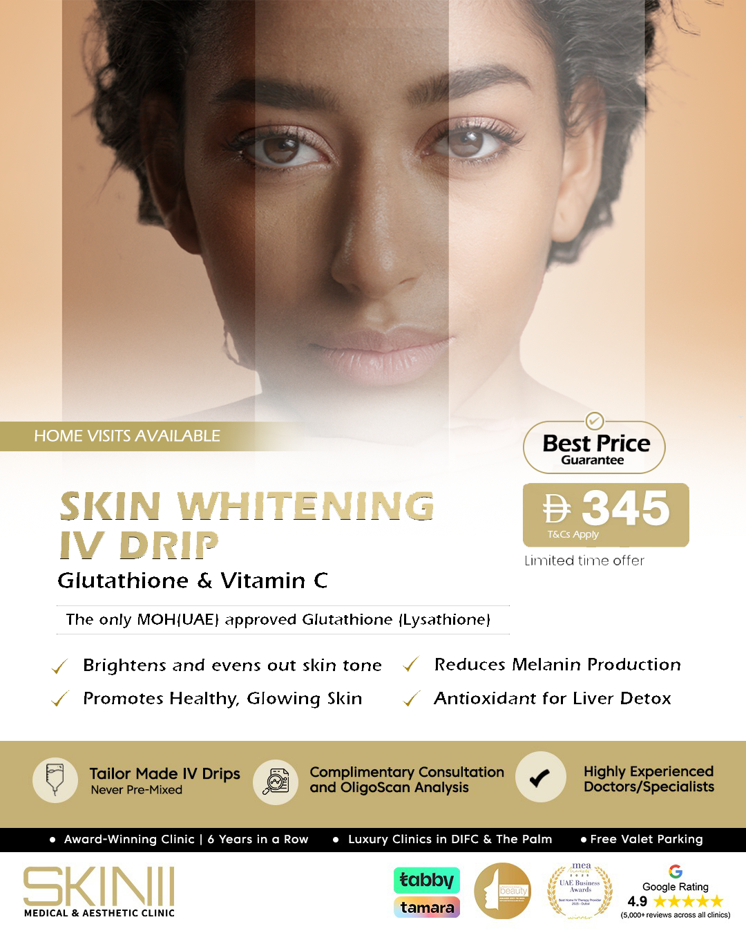 Skin111 Clinics Facebook ad from Jun 22, 2026