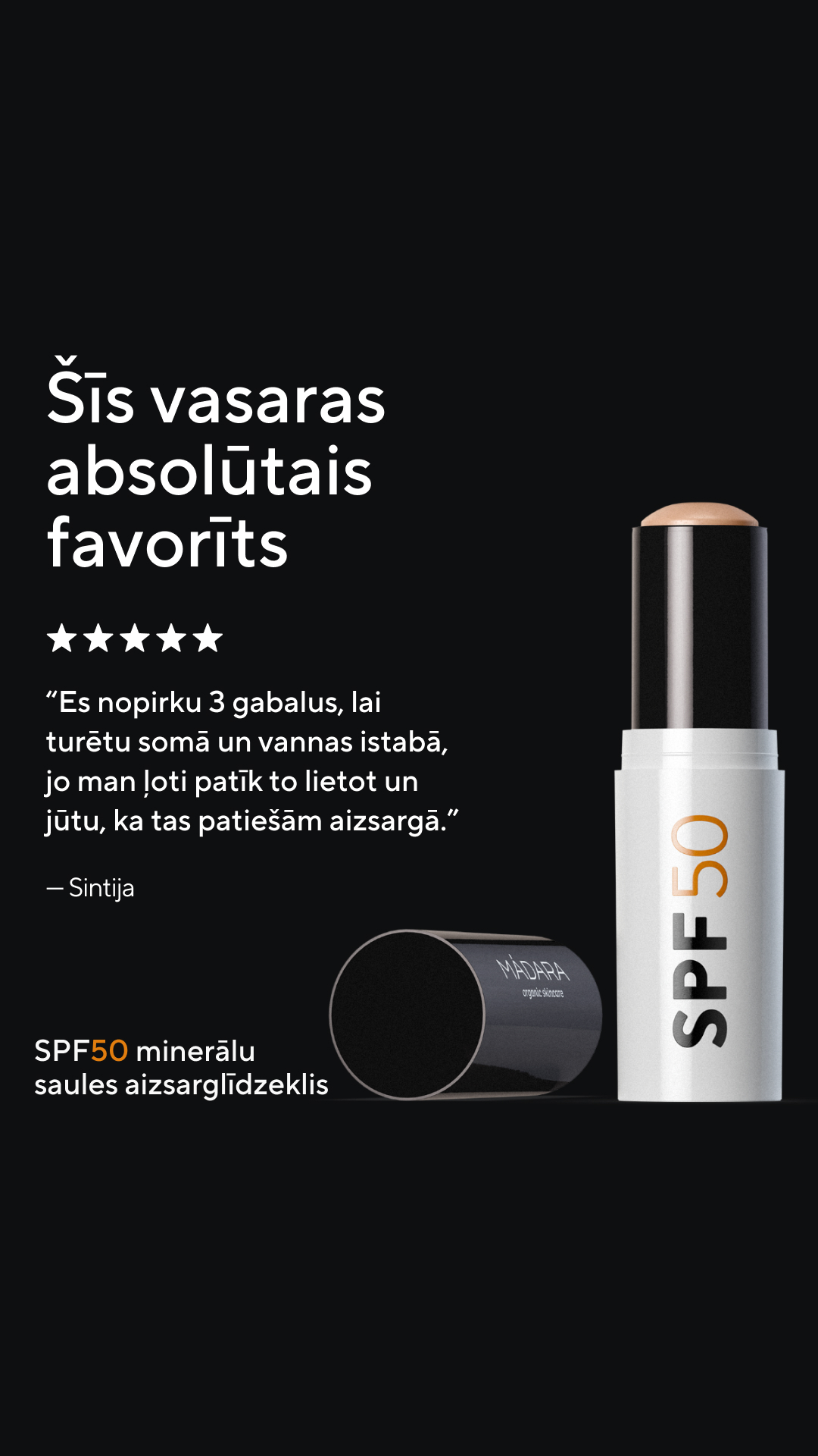 Mádara Organic Skincare Facebook ad