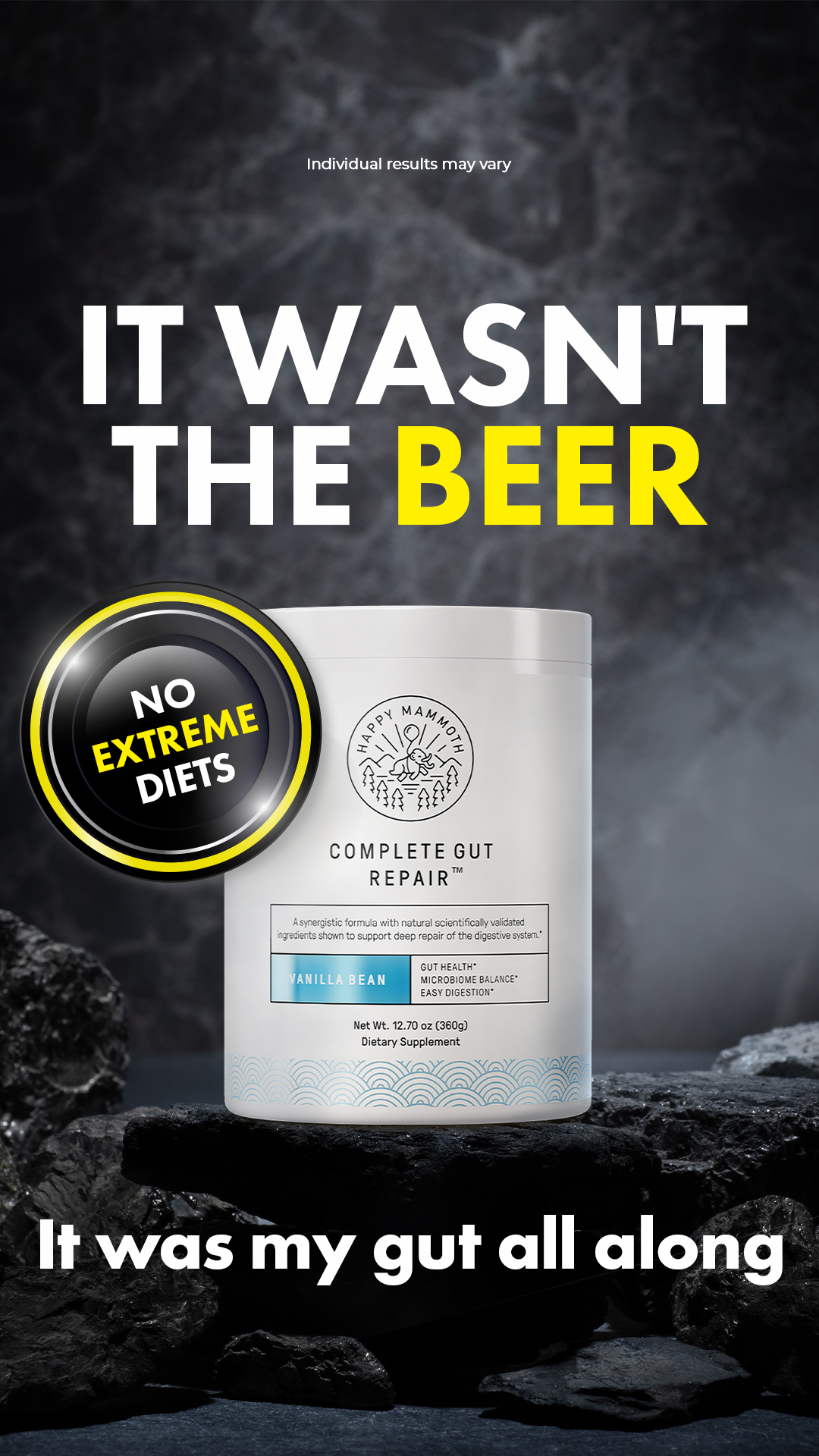 Happy Mammoth EU Facebook ad