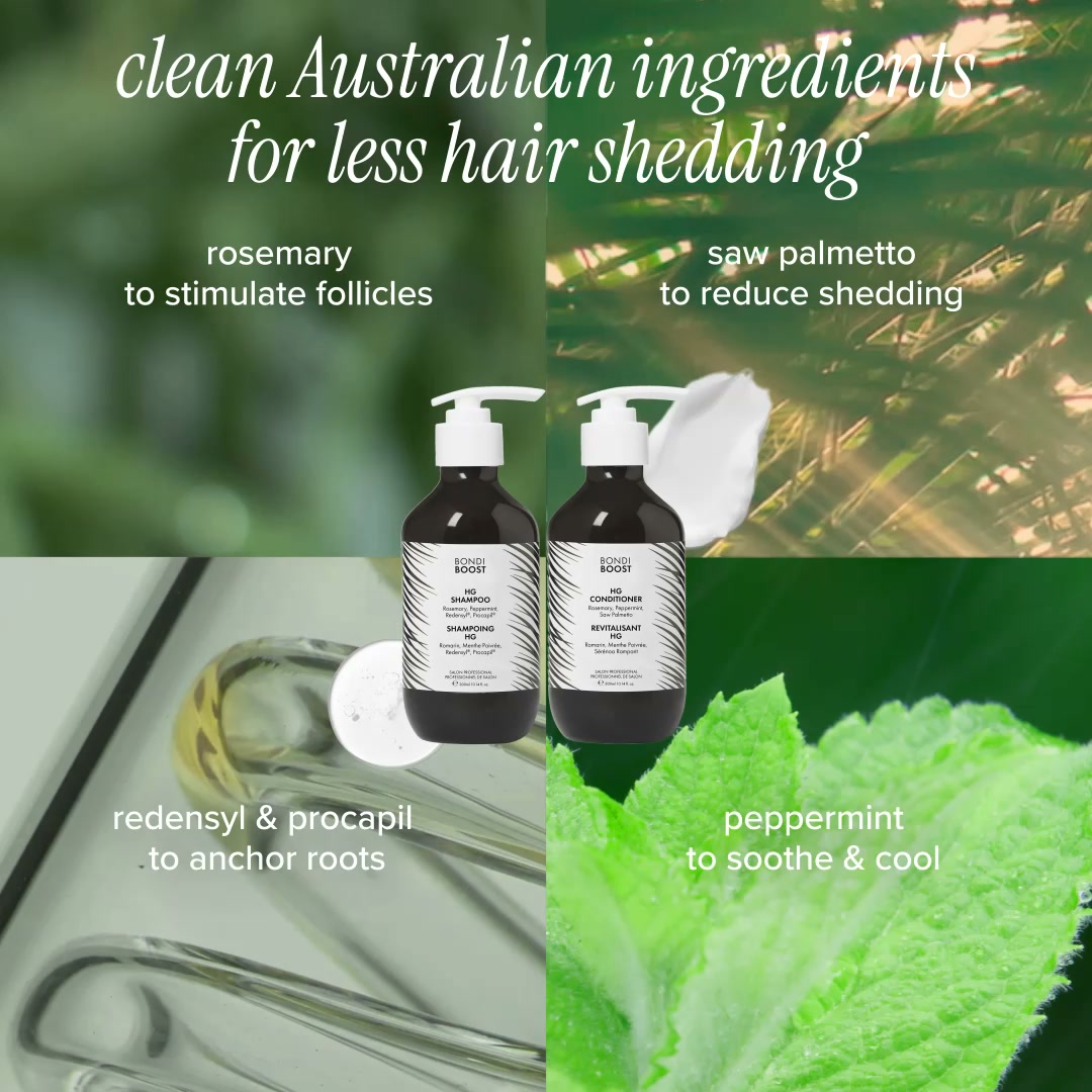 BondiBoost Facebook ad: HG Shampoo & Conditioner