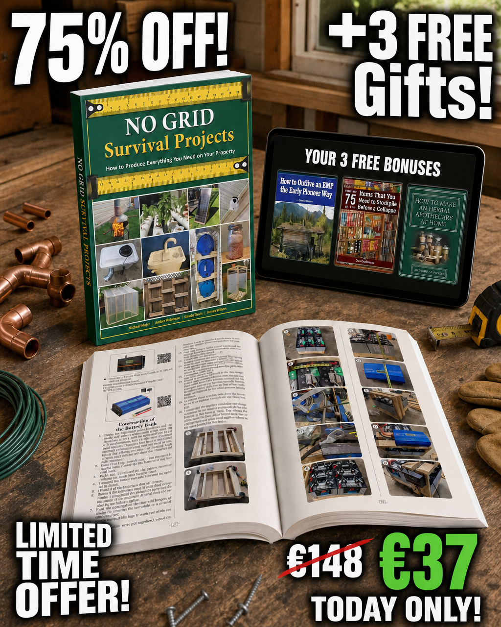 No Grid Survival Projects Facebook ad