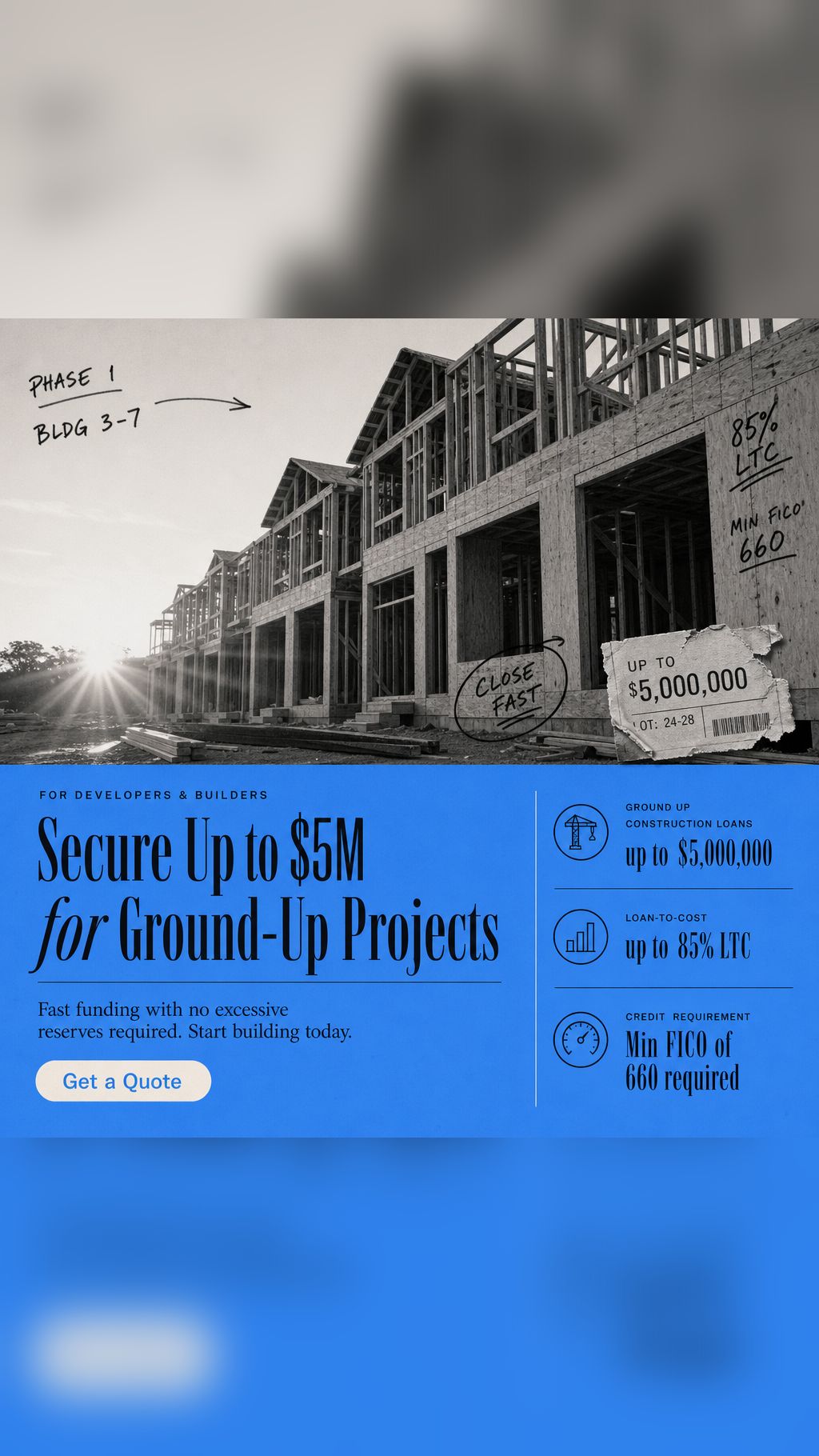Lifetime Home Finance Facebook ad