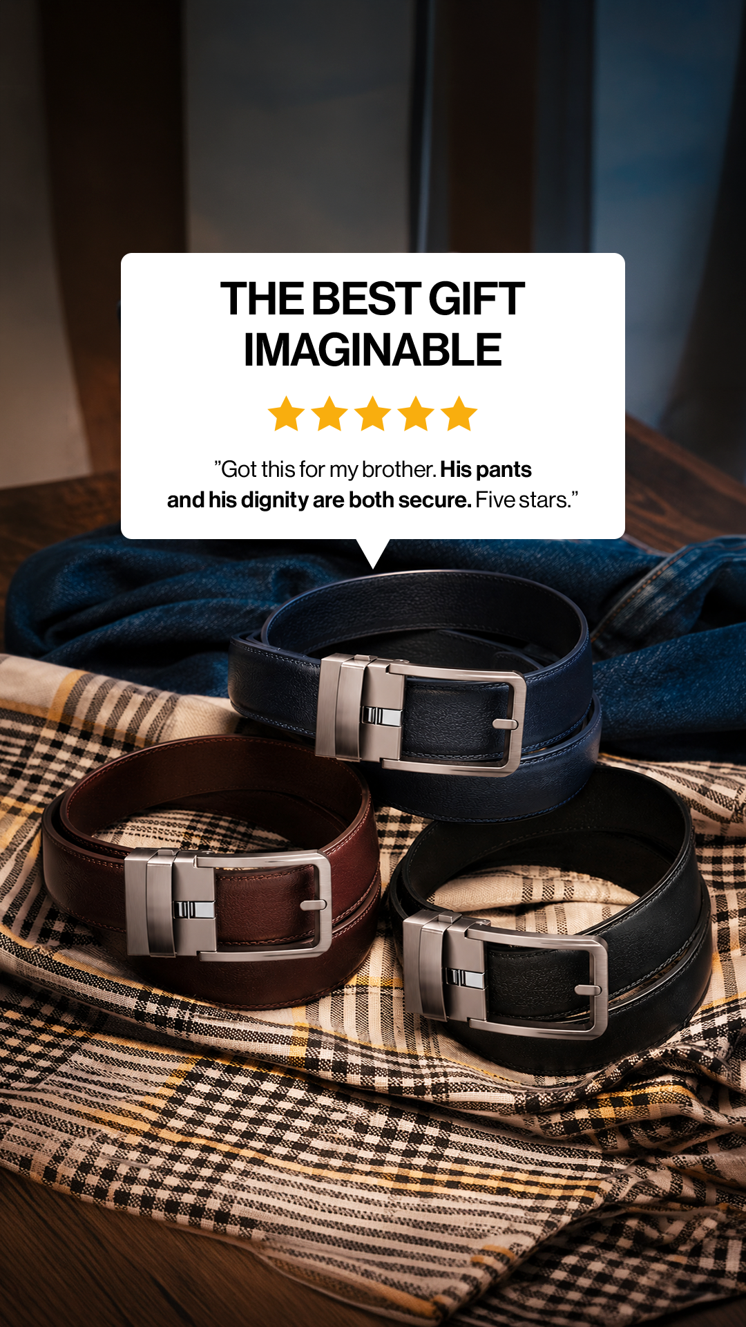 Buckley Belts Facebook ad