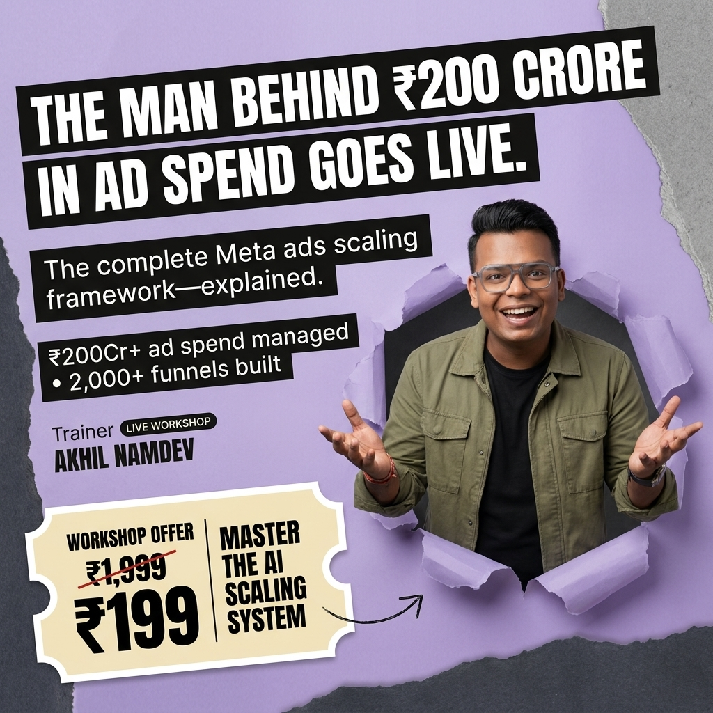 Akhil Namdev Facebook ad: Create, Launch & Scale Meta Ads With AI