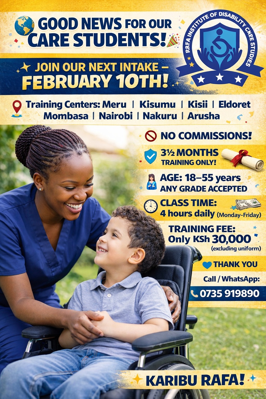 Rafa Institute Of Disability Care Studies Facebook ad