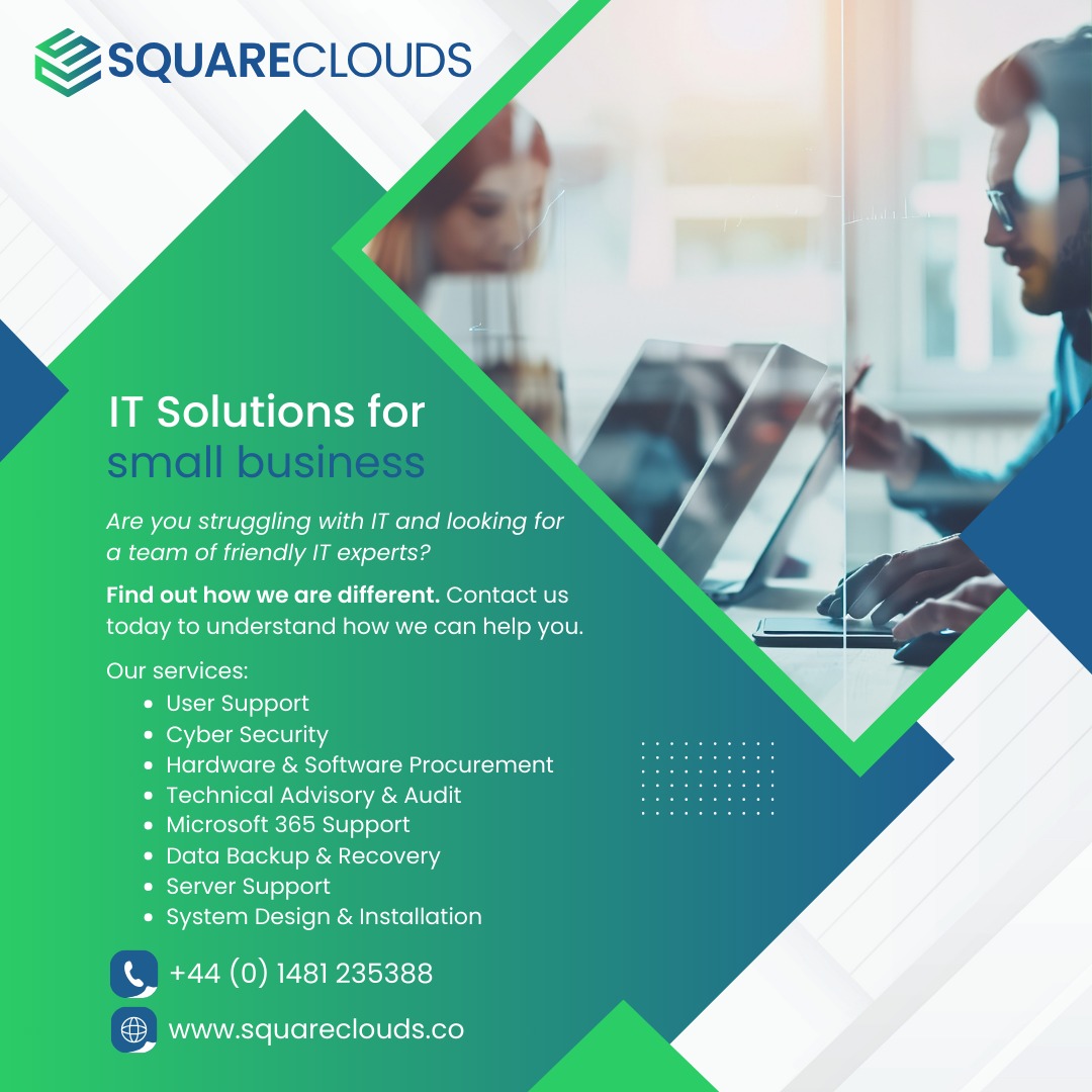SquareClouds Facebook ad: SquareClouds IT Support