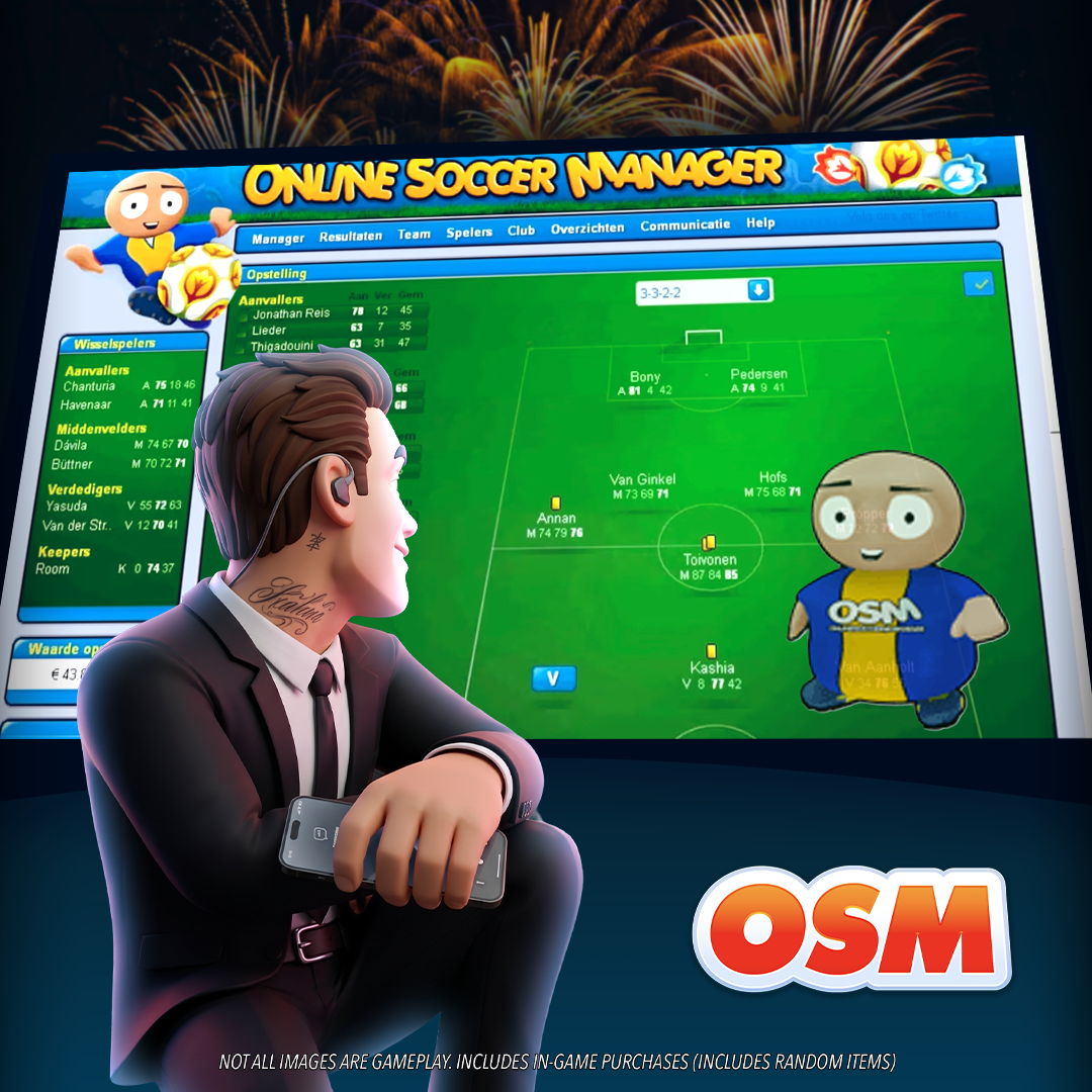 Online Soccer Manager Facebook ad