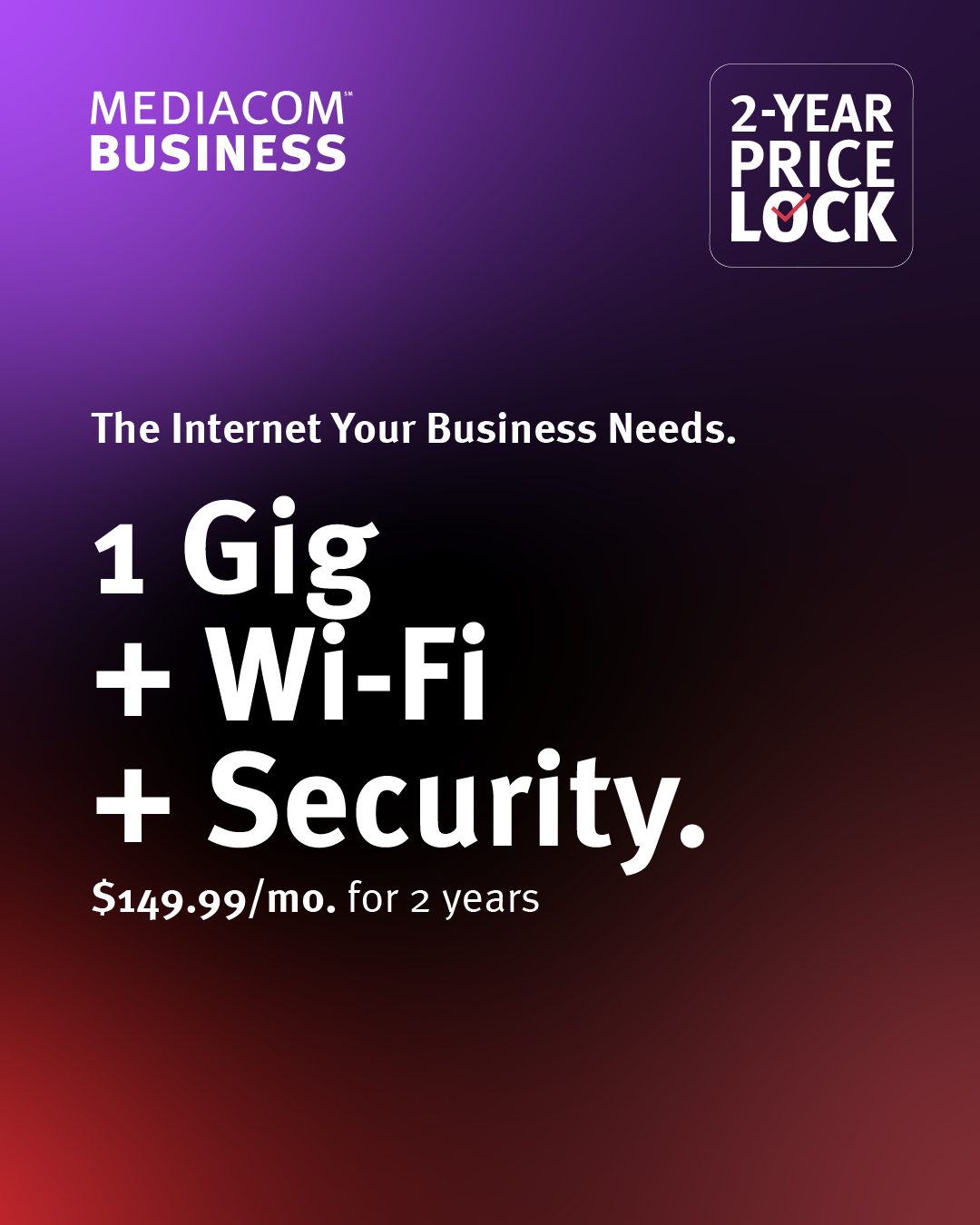 Mediacom Business Facebook ad