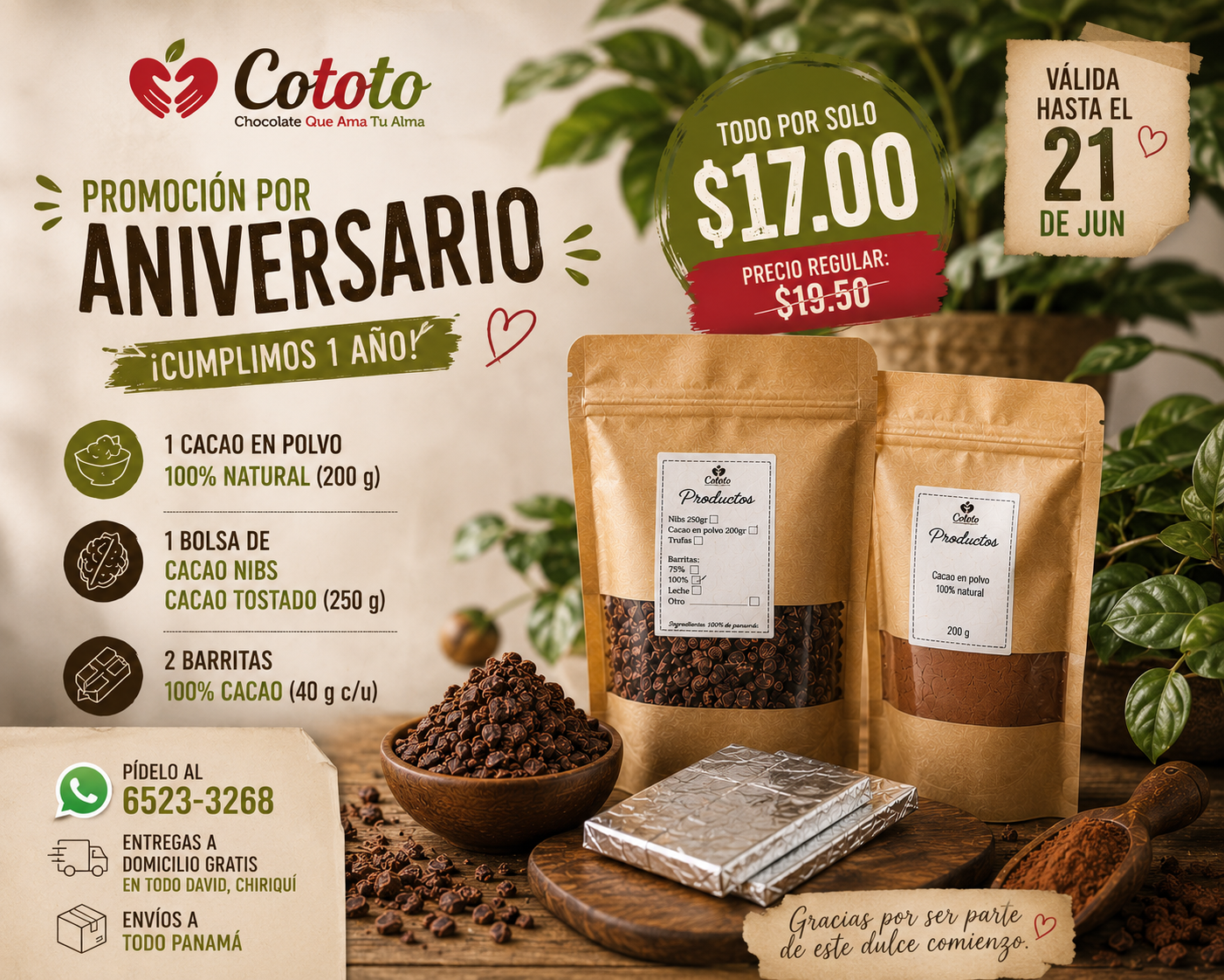 Chocolates Cototo  Panamá Facebook ad